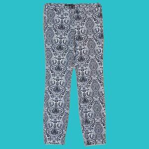 Zara Woman Brocade Black Paisley Pants Size M Preowned